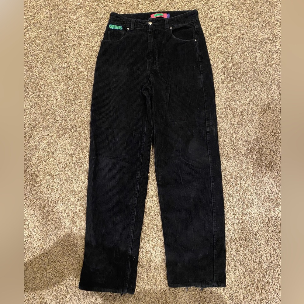 Used Black Courdoroy Empyre Baggy Pants